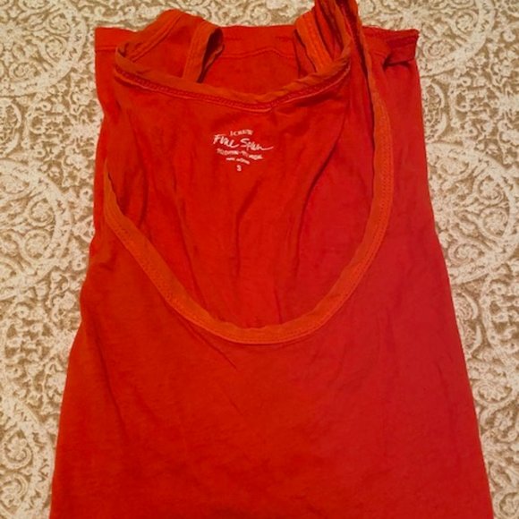 3 J.Crew tank tops, Size Small, Green, orange, light orange - Picture 10 of 11